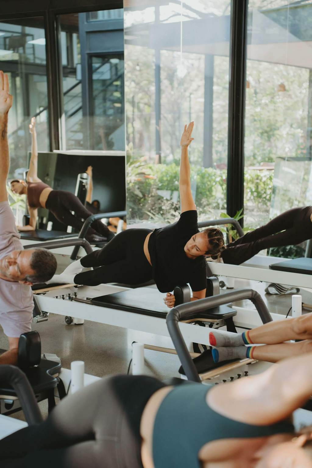 Reformer Pilates studio at Black Cat Studio in Nosara