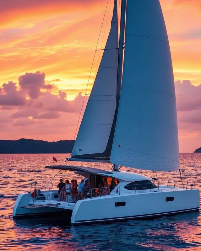 Sunset Catamaran from Flamingo